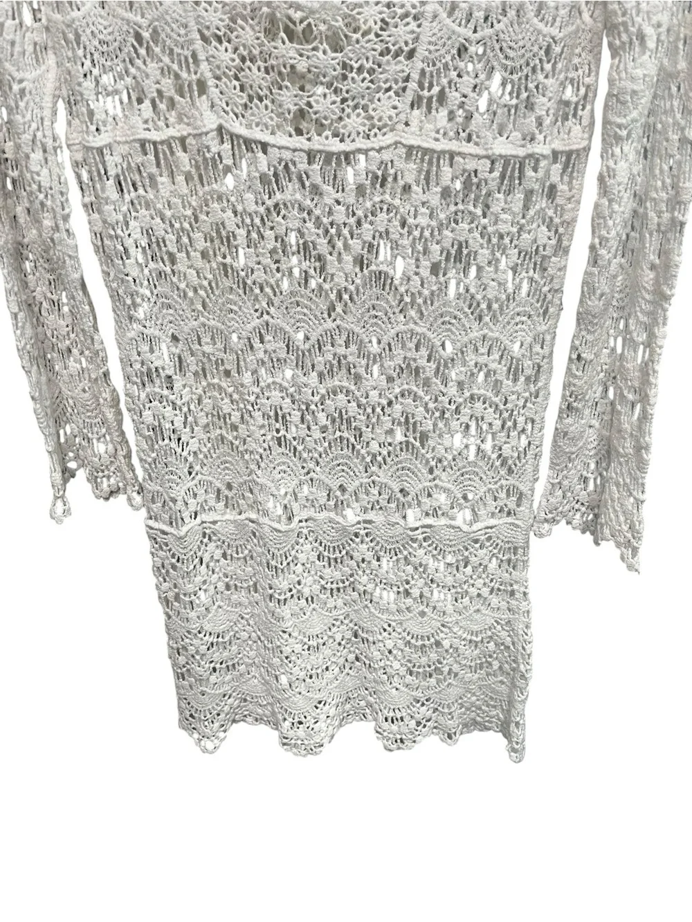 Crochet White Cover-Up Dress